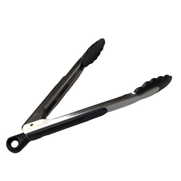 OXO Tongs, Black / Silver Kitchen Tools Gadget BBQ - Picture 1 of 4